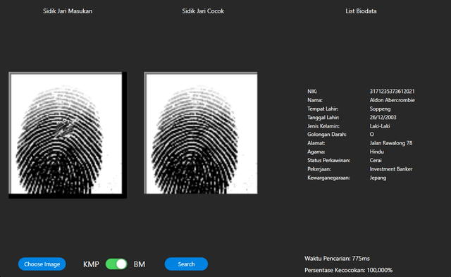 Fingerprint Matching